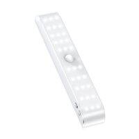 30LED Cabinet Light 3 Modes Brightness Control Motion Sensor Lamp for Wardrobe Closet USB Rechargeable Lighting