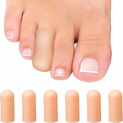 ¤ 6Pcs Toe Tube Corns Cap Protector Toe Pain Relief Blisters Separator Tube Foot Gel Bunion Finger Protector Massager Health Care