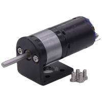 Black 25GA370 Reduction Motor 6V12V Smart Car High Torque Low Speed Motor Metal Gear With Bracket