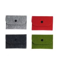 【CW】✲✶♦  Wallet Money Clip Credit Business Card Holder ID Mens Felt Buckle 1PCS