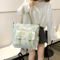 2022 Summer Flower Advanced Texture Western Style Leisure Versatile Canvas Bag Large Capacity Womens Commuter Bag Tote Bag