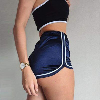 ‘；’ ALSOTO Summer Sports Shorts 2022 New European Fashion Women High Quality Casual High Waist Fitness Running Mini Shorts