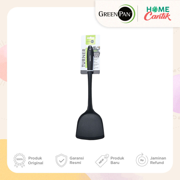 GreenPan Black Silicone Turner