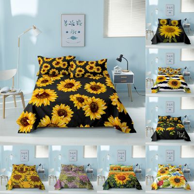 【CW】 Bed Sheets Polyester And Pillowcases King Size Floral Flat Sheet Mattress Protector Cover for Bedroom
