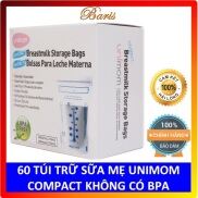 Túi trữ sữa Unimom hộp 60 túi 210ml