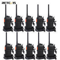 Retevis RT24 PMR446ใบอนุญาตฟรีวิทยุสองทาง16ช่องหน้าจอสแกน VOX 2ทางพร้อมแท่นชาร์จ USB และหูฟังสำหรับการค้าโรงเรียน (สีดำ10แพ็ค)