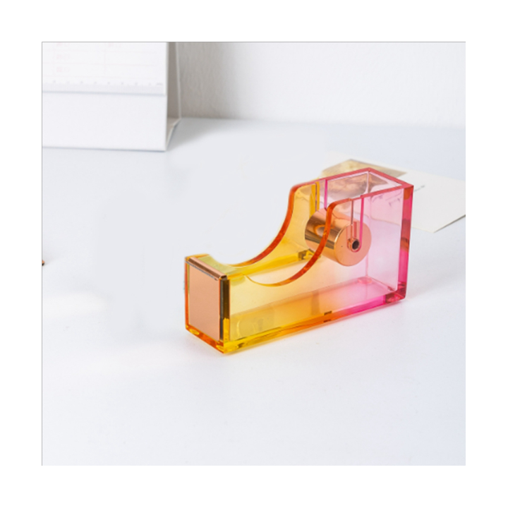 heavy-duty-cute-tape-dispenser-clear-acrylic-tape-cutter-with-non-skid-base-suitable-for-1-inch-core-tape
