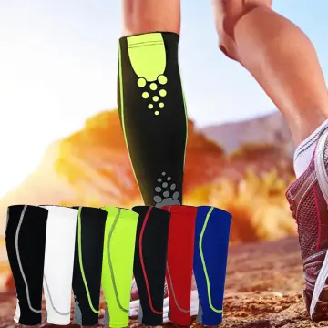 Leg Compression Sleeves for Men Calf Brace Footless Compression Socks Women Compression  Leg Sleeves Marathon Running Gear Calf Sleeves for Men Football Women's  Sports Compression Socks Purple XXL : Buy Online at