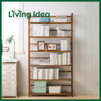 Living idea ชั้นไม้ ชั้นวางหนังสือ ชั้นวางของ ปรับความสูงได้