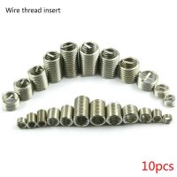 304 Stainless Steel Coiled Wire Thread Blade Long Thread Repair Screw Blade Repair Tool Easy Install 10pcs M6 M8 M10 M12 M14