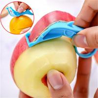 3 In 1 Vegetable Fruit Peeler Plastic Orange Pear Lemon Peeler Small Portable Slicer Apple Potato Cutter Kitchen Accessories Graters  Peelers Slicers