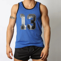 2022 Mens Sports Set Tank Top + Shorts Sleevless Loose Quick Dry Fitness Tracksuit Training Running Jogging Swimming Gym Suits