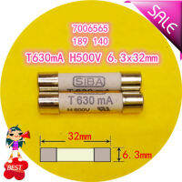 10PCS Fuse T 315mA 400mA 500mA 630mA 800mA 1A 1.25A 1.6A 2A 2.5A 3.15A 5A 6.3A 8A 10A 500V 189140 6.3x32mm fuse tube