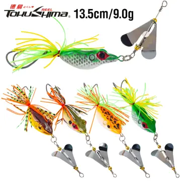 1Pcs Mini Soft Frog Lure 4.0cm/7.0g Floating Toman Swimbait 3D Eyes  Snakehead Fishing Bait Topwater Casting Lures with Double Hooks