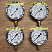 เกจ์วัดแรงดันสแตนเลส ขนาด 2.5 นิ้ว เกลียวล่าง BSP 1/4" เหมาะกับสายวัดแรงดัน WEGA pressure gauge for pressure test kit