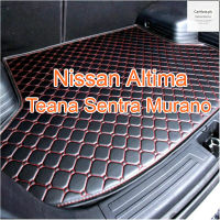 สำหรับ Nissan Altima Teana Sentra Murano Trunk Mats Antiskid Car Cargo Mats PU Leather