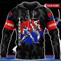3D HOODIE-  2023 new design- TAEKWONDO Sporty Game Tattoo 3D Printed Zipper Hoodie Men Pullover Sweatshirt Hooded Jersey Tracksuits Outwear Coat Casual