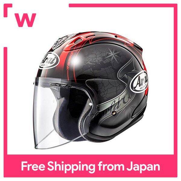 ARAI Motorcycle Helmet Jet VZ-RAM HARADA TOUR Black 61-62cm | Lazada