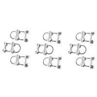 Double Antenna Mast Clamp V Jaw Block with U Bolts Heavy Duty Anti-Rust Mast to Mast Mount Bracket Kit for TV,CB(9 Set)