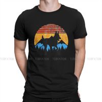 Belgian Dog Retro Sunset Mounns Malinois Dutch Shepherd Tshirt Large Graphic T Shirt Vintage Hot 100% Cotton MenS Tshirts