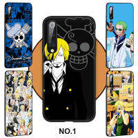 Casing หรับ OPPO A91 F15 A81 A92 A72 A52 A93 A94 Reno 2 2Z 2F 3 4 5 5K 6 4Z 6Z Lite Pro Plus A92S ni115 Sanji One Piece Pattern Phone เคสโทรศัพท์