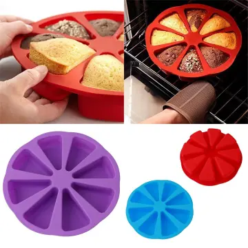 1pc Silicone Cake Scone Pan, Triangle 8 Cavity Pizza Cake Pan