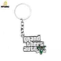 RP5BRD ห้อยกระเป๋าแบบพิเศษจี้ห้อยคอ PS4เกม Xbox PC GTA ที่ใส่กุญแจการโจรกรรมพวงกุญแจอัตโนมัติเกม GTA V พวงกุญแจเครื่องประดับ