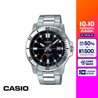 CASIO นาฬิกาข้อมือ CASIO รุ่น MTP-VD01D-1EVUDF วัสดุสเตนเลสสตีล สีดำ