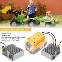 Tenet ตัวแปลงแบตเตอรี่ที่เข้ากันได้กับตัวเลื่อนสูงสุด20V แบตเตอรี่ลิเธียมแบตเตอรี่180W 20V ถึง12V แบตเตอรี่หม้อแปลงแรงดันไฟฟ้าแบบพกพาหม้อแปลงแรงดันไฟฟ้าเครื่องแปลงไฟ