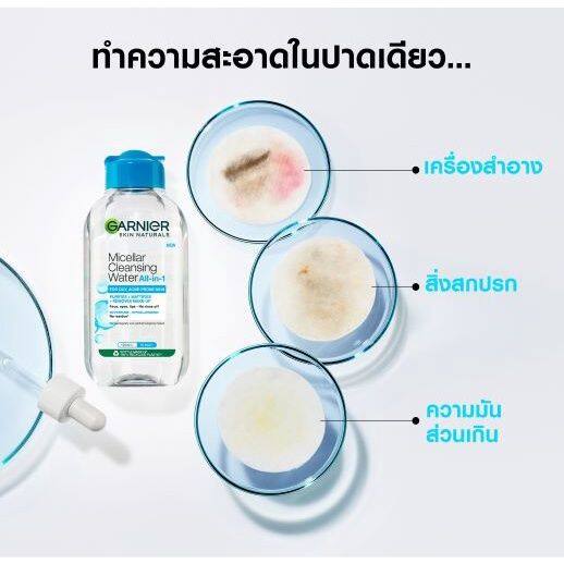 garnier-ไมเซล่า-คลีนซิ่ง-วอเตอร์-ฟอร์-ออยลี่-แอคเน่-โพรน-สกิน-400ml-สีฟ้า-ล้างเครื่องสำอาง-kawaofficialth