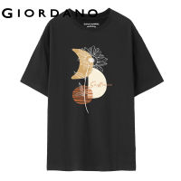 GIORDANO Women Huaxiansheng Series T-Shirts 100% Cotton Crewneck Fashion Print Tshirts Short Sleeve Summer Casual Tee 99393025 hnv