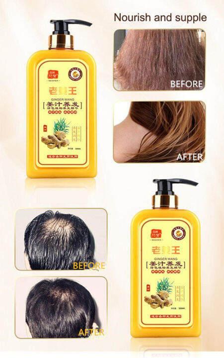 100 Legit 100 Original Ginger Hair Shampoo Anti Hair Loss Nourish Hair Fast Growth Shampoo Oil 9600