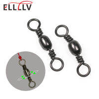 Ellv 50 pcs #2 - #12 Barrel Swivel ตกปลาน้ำเค็มอุปกรณ์เสริม Rolling Swivel สำหรับ Fishhook Lure Sabiki Rig Line Connector-SLPPP STORE