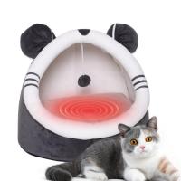 Dog Cave Cute Semi-Enclosed Dog Beds for Small Dogs with Plush Ball Toy Cozy Cat Hideaway Comfortable Dog Cave Bed for Pets Indoor Cats Small Dogs typical