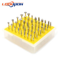 50Pcs Diamond Grinding Head Mounted Point Diamond Burrs Bit สำหรับโลหะหินเซรามิคแก้วคาร์ไบด์แกะสลักเครื่องมือ120 #