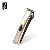 [ZS] Titanium Alloy Cutter Head Washable Professional Electric Hair Clipper Rechargeable Trimmer Haircut 4 Positioning Comb