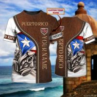 [เสื้อยืด Cloud Sense]    New Personalized Name Puerto Rico classic mens and womens T-shirt 3D mens s s-5xl