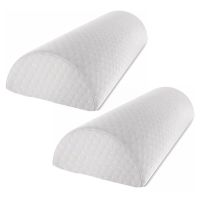 2X Half-Moon Pillows Memory Foam Pillows Gel Leg Pillows Back Pain Knee Pads Knee Pillows Beautiful Leg Cushions