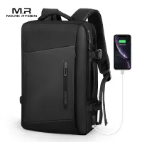 Mark Ryden 17 inch Laptop Backpack Raincoat Male Bag USB Recharging Multi-layer Space Travel Male Bag Anti-thief Mochila