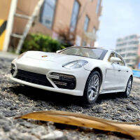 A124 Porsche Panamera รุ่นรถจำลองเสียงและแสงดึงกลับเด็ก Diecast ของเล่นรถ6ประตูสามารถเปิดได้