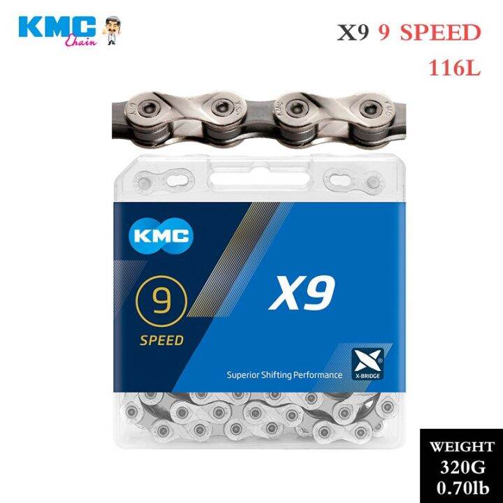 โซ่จักรยาน-kmc-x8-x9-x11-x10-x12-mtb-โซ่จักรยาน8-9-10-11-12ความเร็วจักรยานเสือหมอบจักรยานเสือภูเขาสำหรับ-shimano-bikes-ชิ้นส่วนจักรยาน