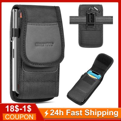 HAWEEL 4.7-6.8inch Phone Nylon Pouch Cell Phone Belt Clip Carrying Holster Case Waist Bag For iPhoneSamsung Galaxy S23 Ultra 5G