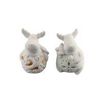 [COD] ceramic crafts white porcelain zakka groceries animal decorations gifts