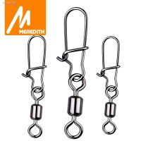 ✟▩۩ MEREDITH Fishing Connector 50PCS/Lot 2 4 6 8 10 Pin Bearing Rolling Swivel Stainless Steel With Snap Fishhook Lure Tackle