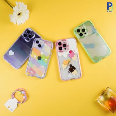 Case เคสไอโฟน เรนโบว์ เคส2ชั้น แบบอ่อน สำหรับ 14ProMax/14