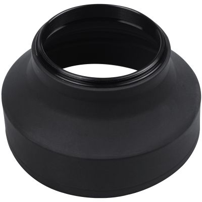 58mm 3 In 1 Rubber Lens Hood For canon sony nikon D3100 3200 D3300