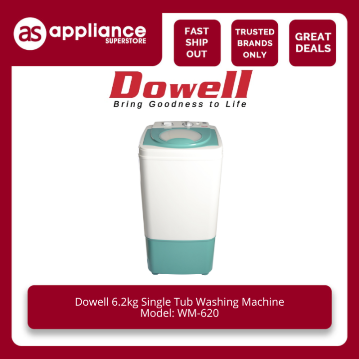Dowell 6.2kg Single Tub Washing Machine WM620 Lazada PH