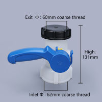 Plastic DN40 Butterfly Valve for IBC Tank Container 1000L Switch IBC Tank Adapter