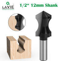 LAVIE 1Pc 12Mm 12 "Shank Pointed Nose Arc Milling Cutter แกะสลักตาราง Edge Router Bits Solid Carbide เครื่องมือสำหรับงานไม้ Bit