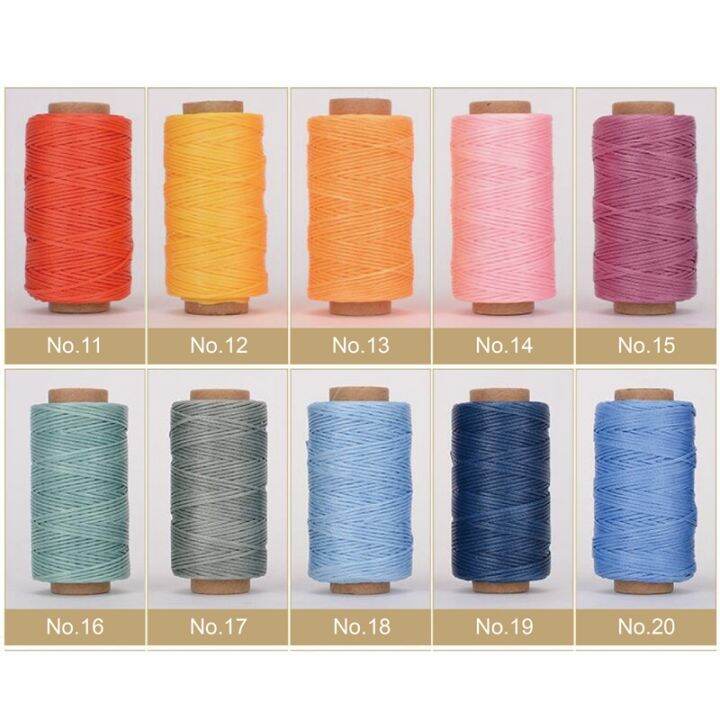 flat-waxed-thread-cord-leather-sewing-hand-stitching-thread-leather-craft-tools-50m-0-8mm